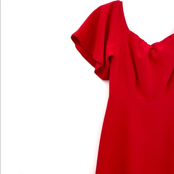 ZARA OFF THE SHOULDER MIDI XS DRESS. - Picture 6 of 11